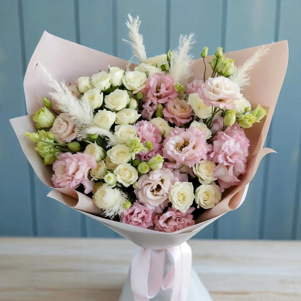 Букет цветов из: Альстромерии и Розы в Юргинское