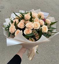 Букет Кремовые розы Латте в Юргинское