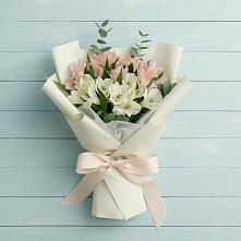 Букет цветов из:  Альстромерии в Юргинское