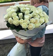 Букет 35 Белых роз #REPLACE_PRED# Юргинское
