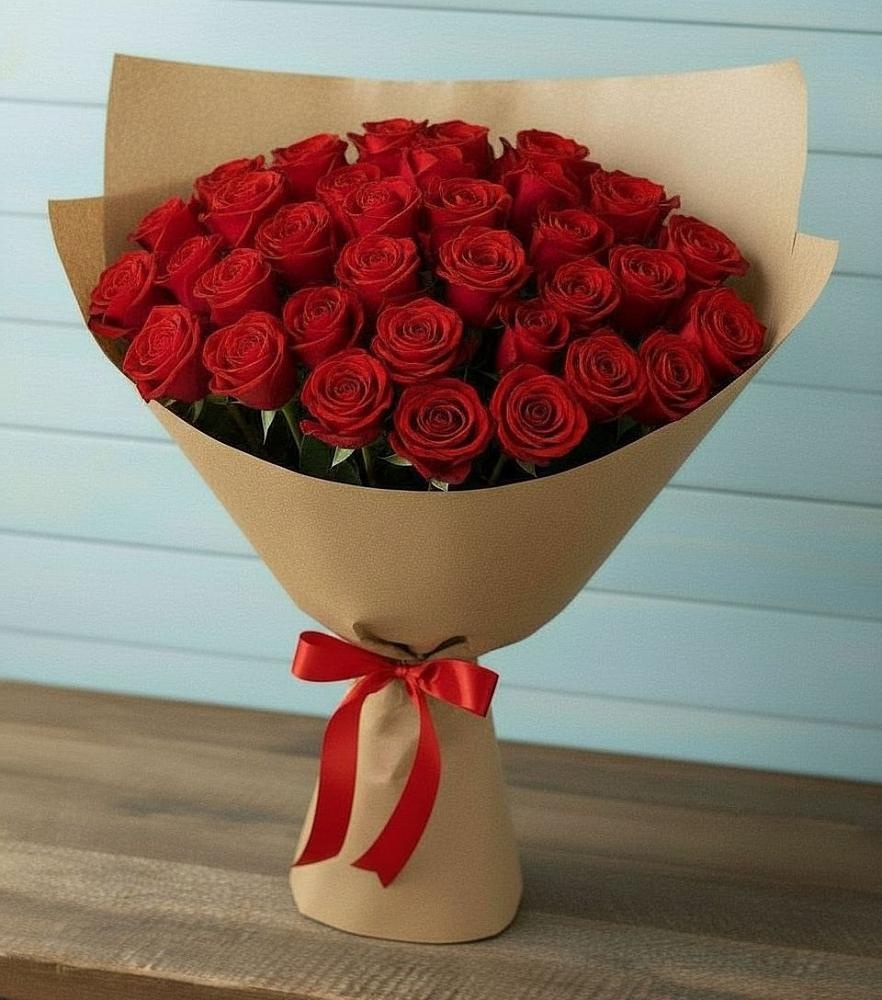 Букет Красные розы Милано в Юргинское