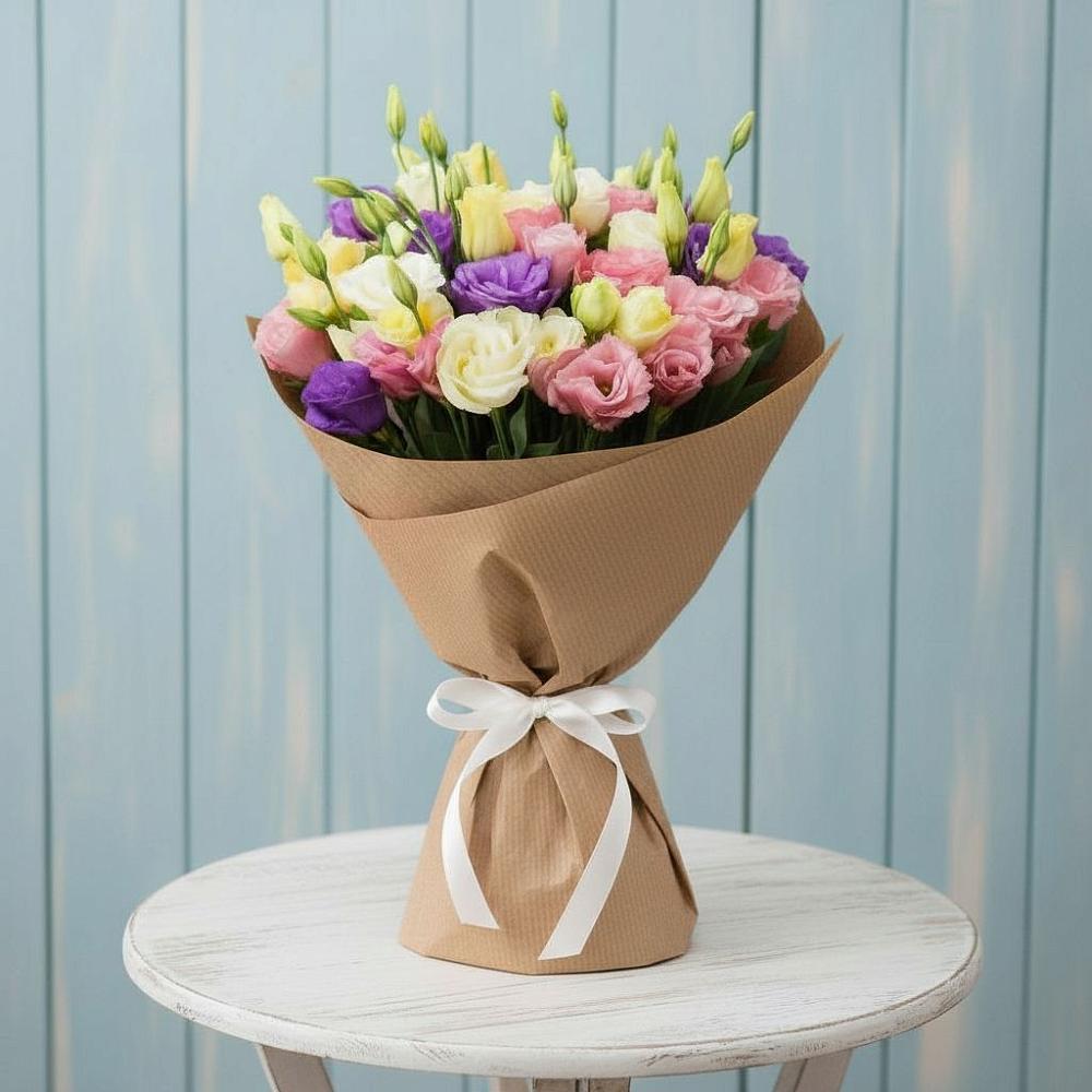 Букет цветов из: Лизиантусы в Юргинское