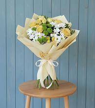 Букет цветов из:  Хризантемы и Розы #REPLACE_PRED# Юргинское