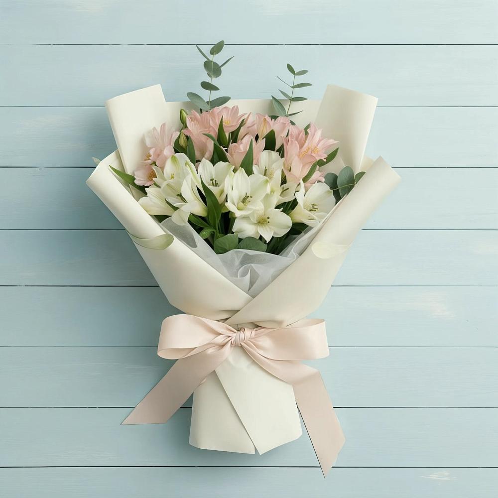 Букет цветов из: Альстромерии в Юргинское