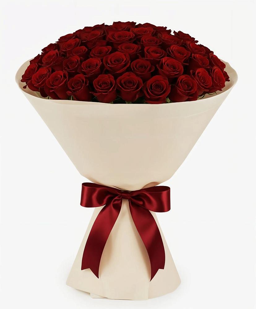 Букет 101 Бордовая роза Блэк Бакарра в Юргинское