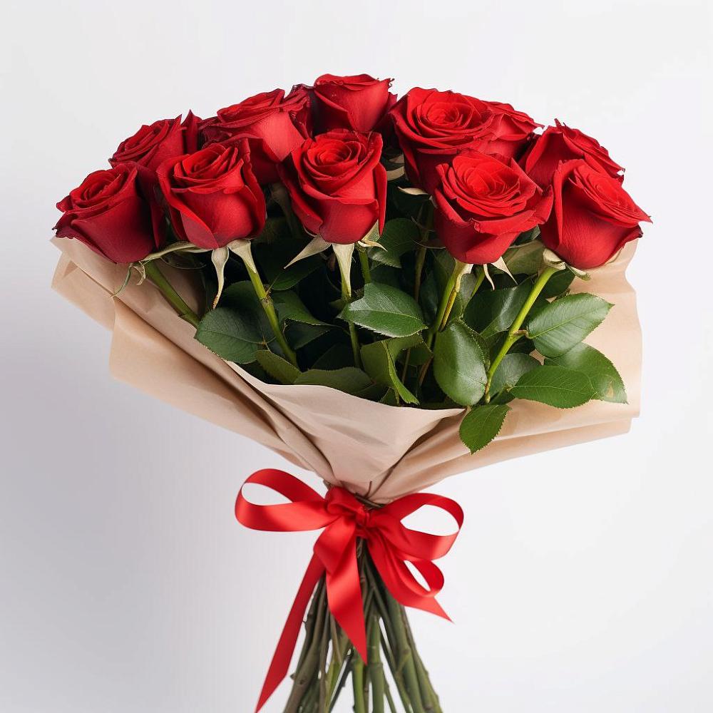 Букет 11 Красных роз Эдлесс Лав в Юргинское